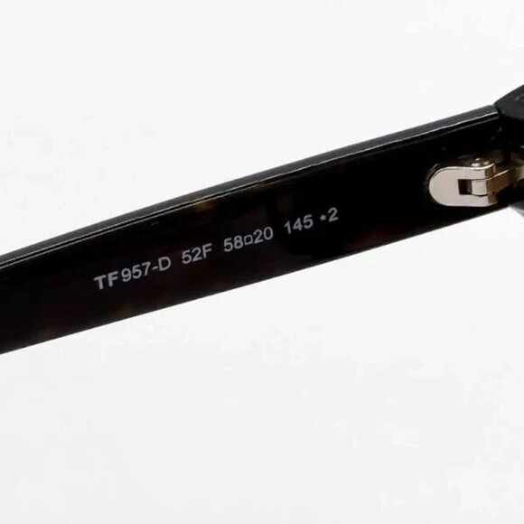 NEW TOM FORD TF0957D-52F Sunglasses Size 58mm 145mm 20mm havana/100%AUTHENTIC